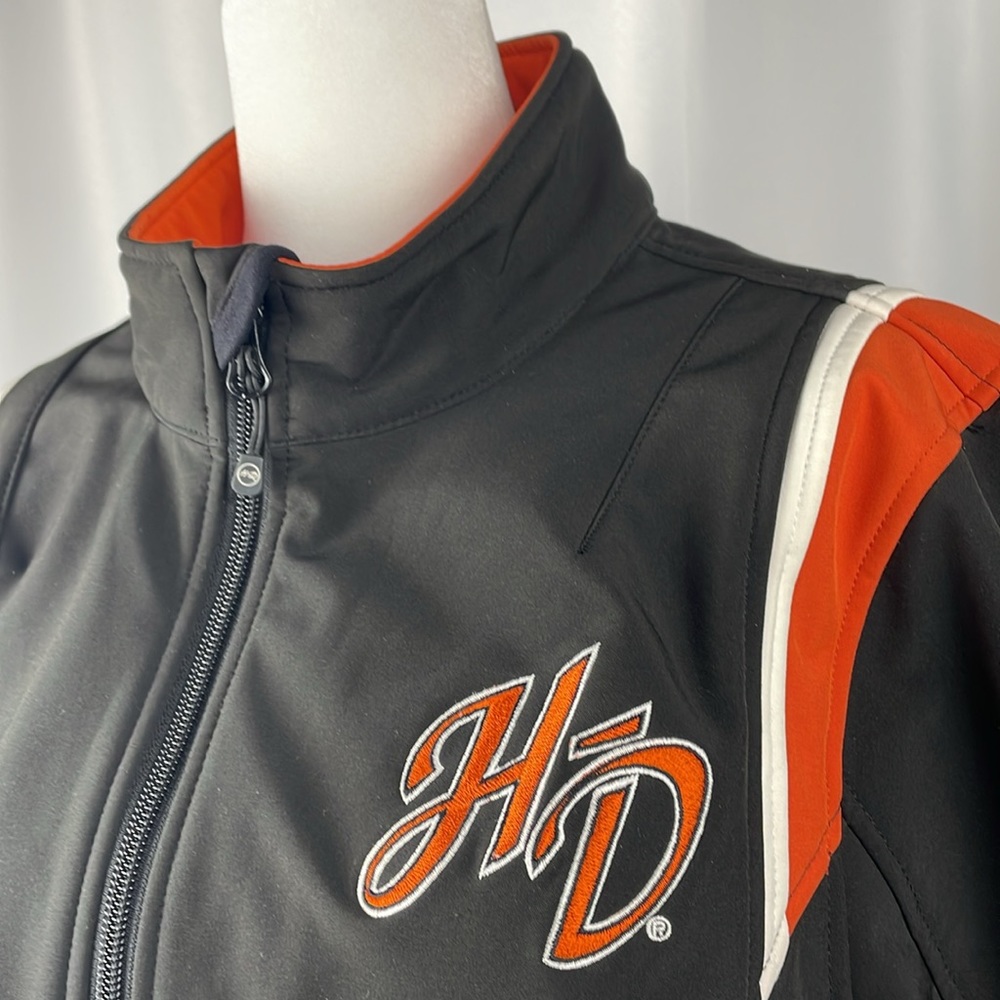Harley Davidson Full Zip Motorcycle Riding Jacket Womens Size large embroidered - Picture 5 of 10
